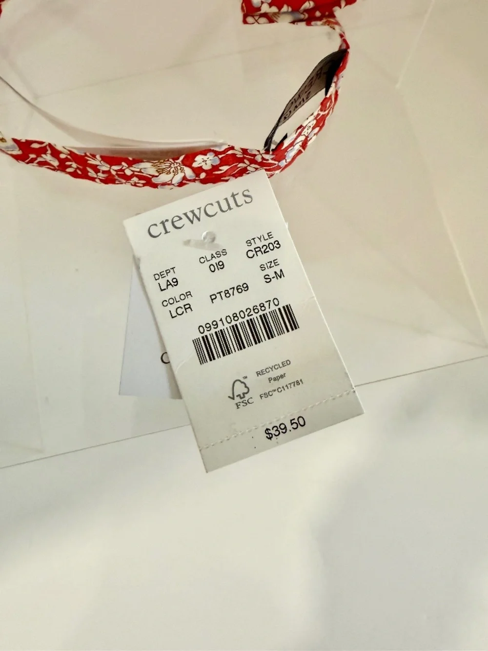 NWT Crewcuts Liberty of London Floral Bow Tie boys Sunday wedding